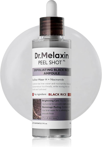 Dr.Melaxin Peel Shot Exfoliating White & Black Rice Ampoule EssenceDr.Melaxin Peel Shot Exfoliating White & Black Rice Ampoule Essence