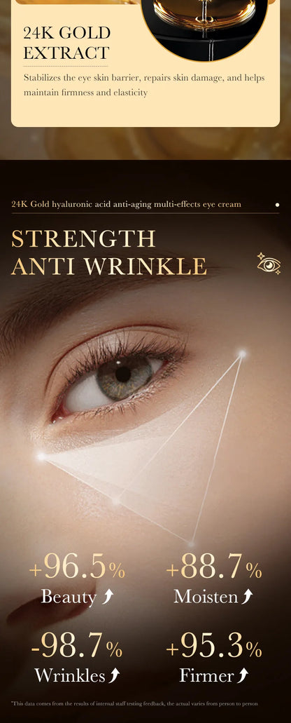 24K Gold Brightening Eye Cream | Luxurious Treatment
