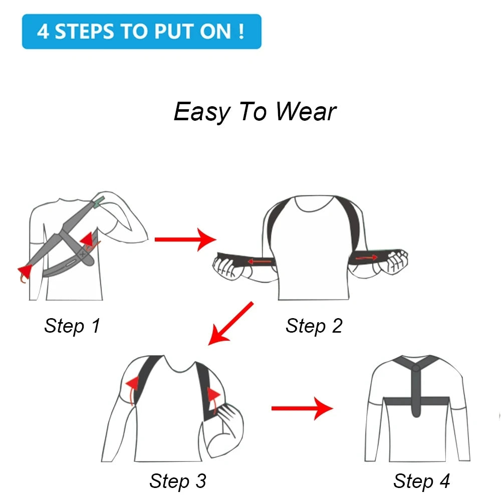 Back Posture Correction Belt Hunchback Corrector for Adult Men and Women