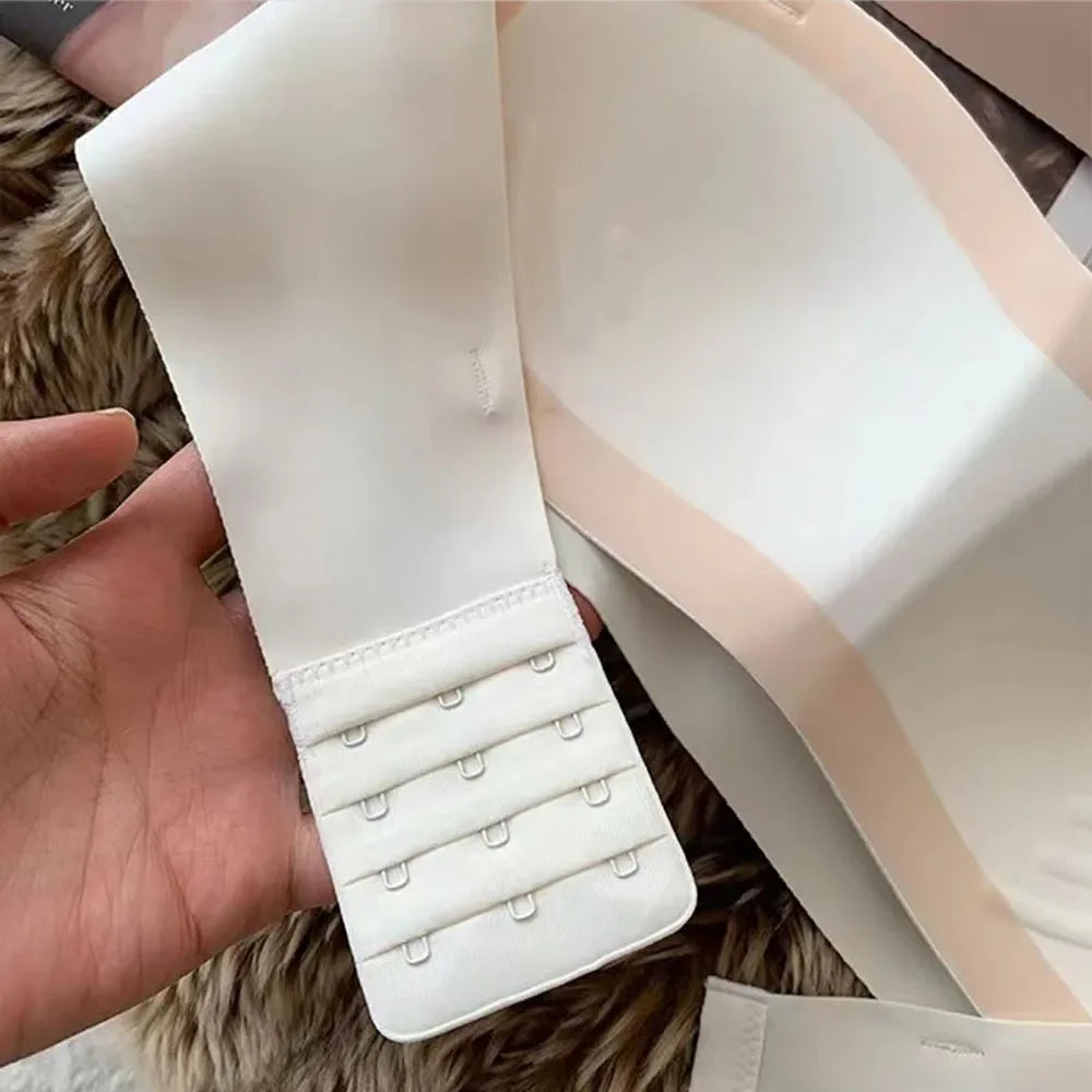 Strapless Bra Chest Wrap Bandeau Seamless Breathable Underwear Tops Non Slip Invisible Bralette Push Up Women's Bra
