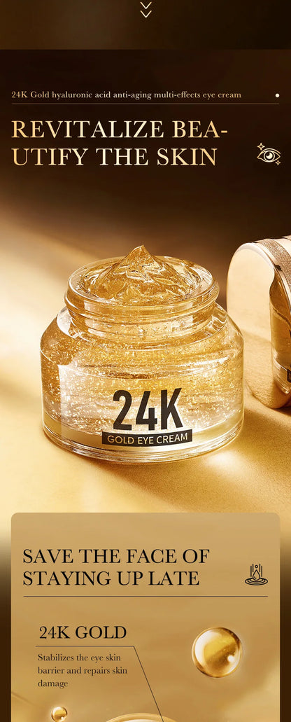 24K Gold Brightening Eye Cream | Luxurious Treatment