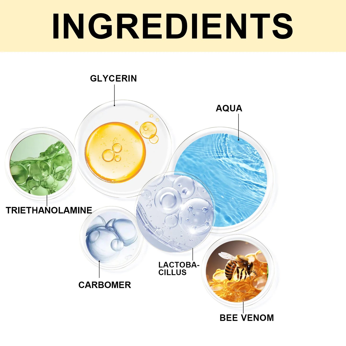 Bee Venom Anti-Aging Serum – Panthenol Firming & Wrinkle Reducing Hydrating Essence (15ml)