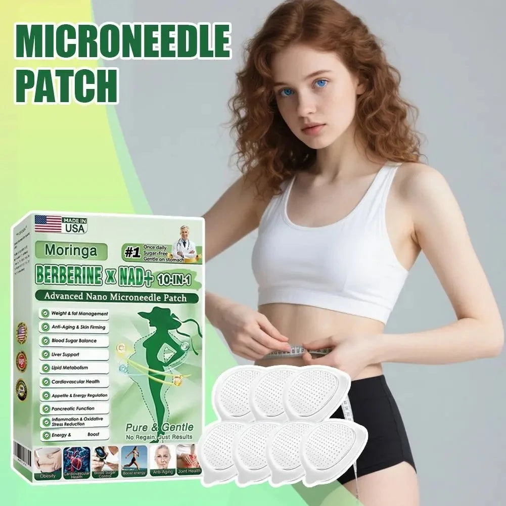 7PC 2026 Newest Nano Microneedle Firming Sticker - Berberine NAD+ Skin Firming Figure Line Shaping For Women & Men Daily Body Care