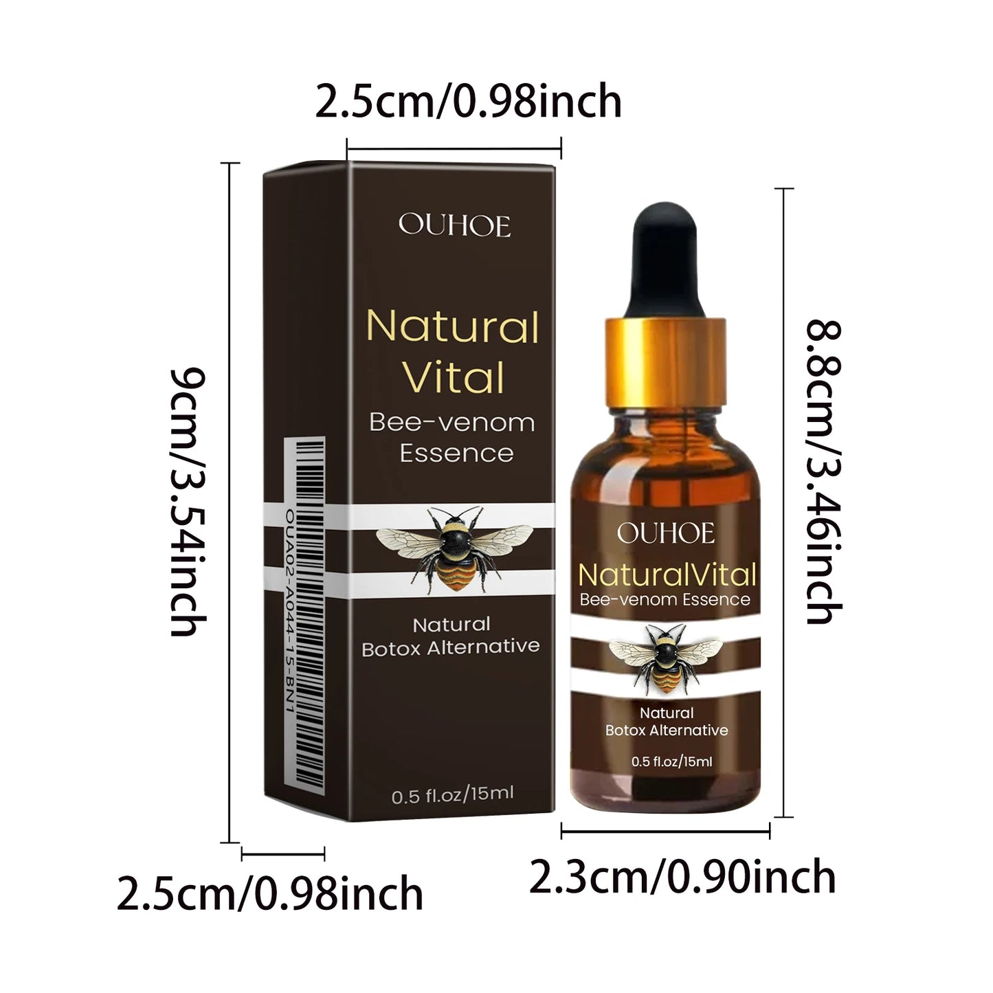 Bee Venom Anti-Aging Serum – Panthenol Firming & Wrinkle Reducing Hydrating Essence (15ml)