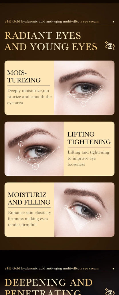24K Gold Brightening Eye Cream | Luxurious Treatment
