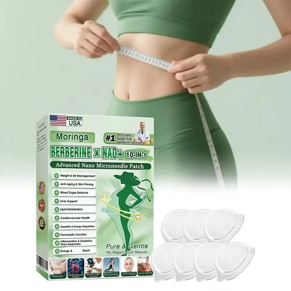 7PC 2026 Newest Nano Microneedle Firming Sticker - Berberine NAD+ Skin Firming Figure Line Shaping For Women & Men Daily Body Care