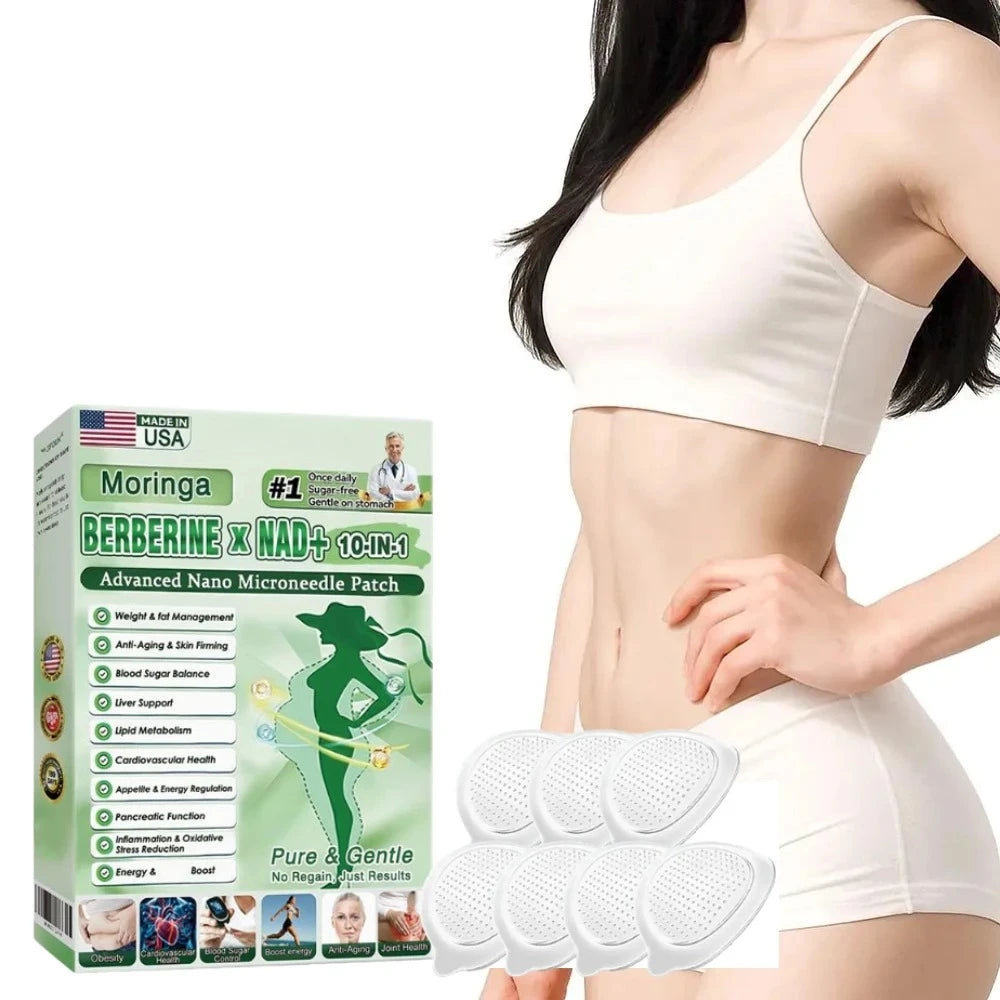7PC 2026 Newest Nano Microneedle Firming Sticker - Berberine NAD+ Skin Firming Figure Line Shaping For Women & Men Daily Body Care