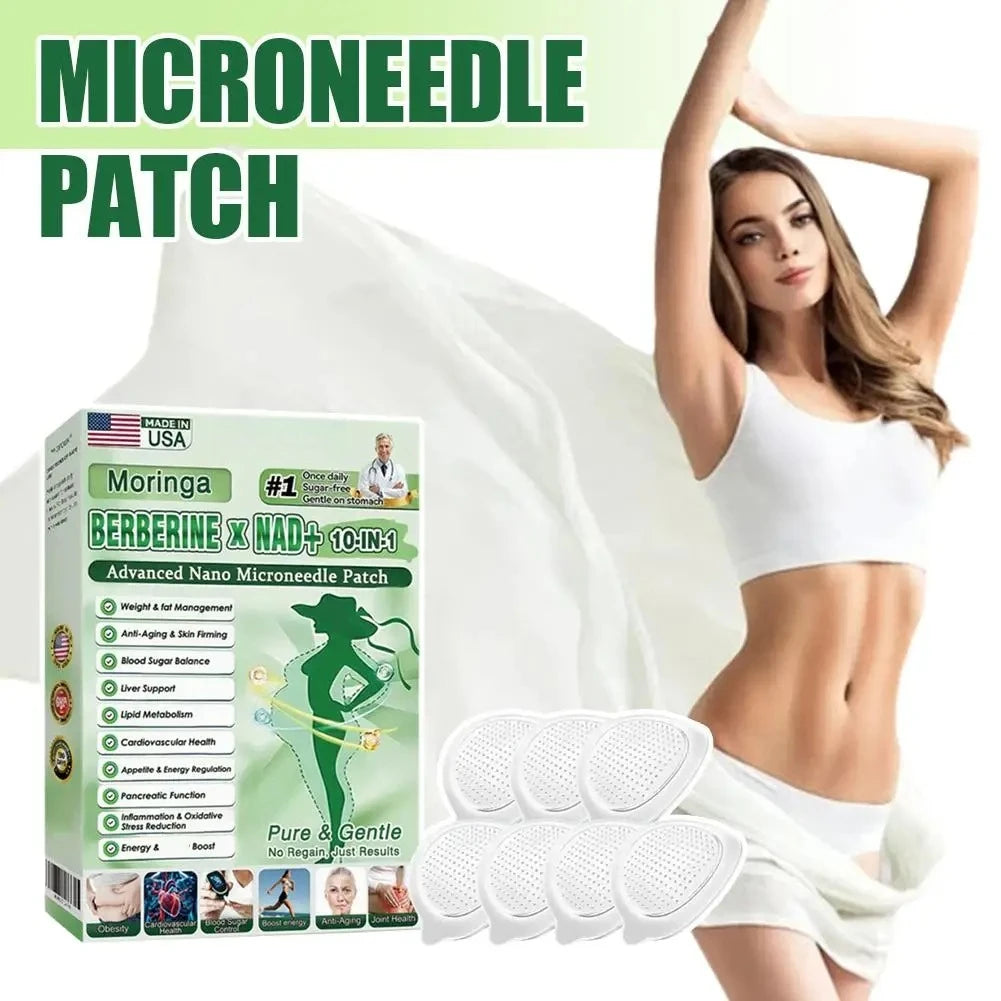 7PC 2026 Newest Nano Microneedle Firming Sticker - Berberine NAD+ Skin Firming Figure Line Shaping For Women & Men Daily Body Care