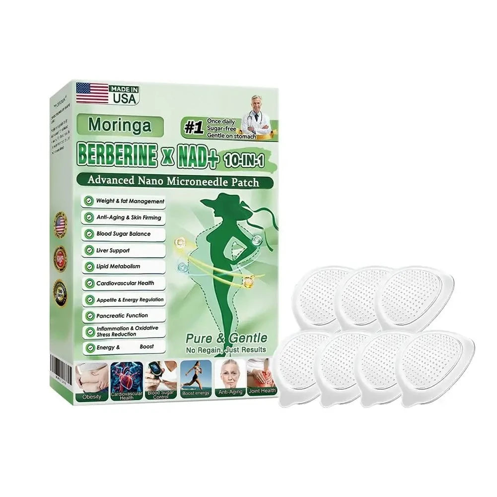 7PC 2026 Newest Nano Microneedle Firming Sticker - Berberine NAD+ Skin Firming Figure Line Shaping For Women & Men Daily Body Care
