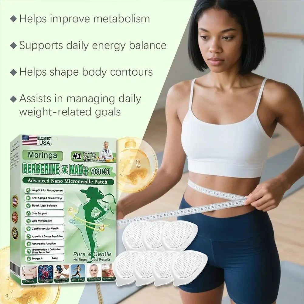 7PC 2026 Newest Nano Microneedle Firming Sticker - Berberine NAD+ Skin Firming Figure Line Shaping For Women & Men Daily Body Care